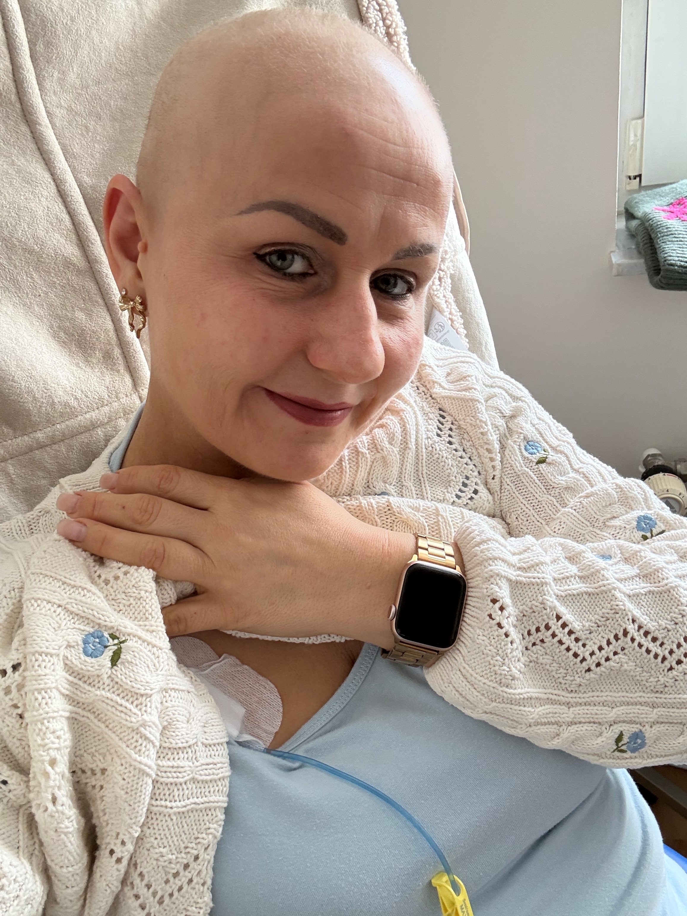 Krebspatientin Annika im Krankenhaus