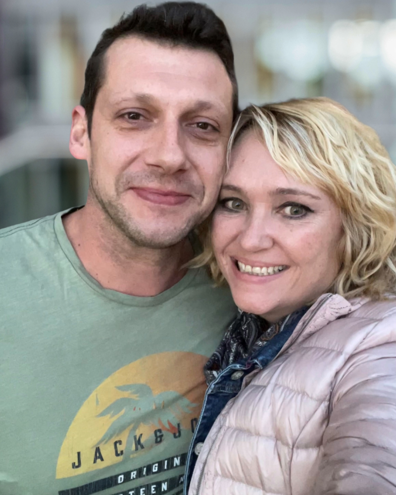 Eva mit ihrem Lebensretter André