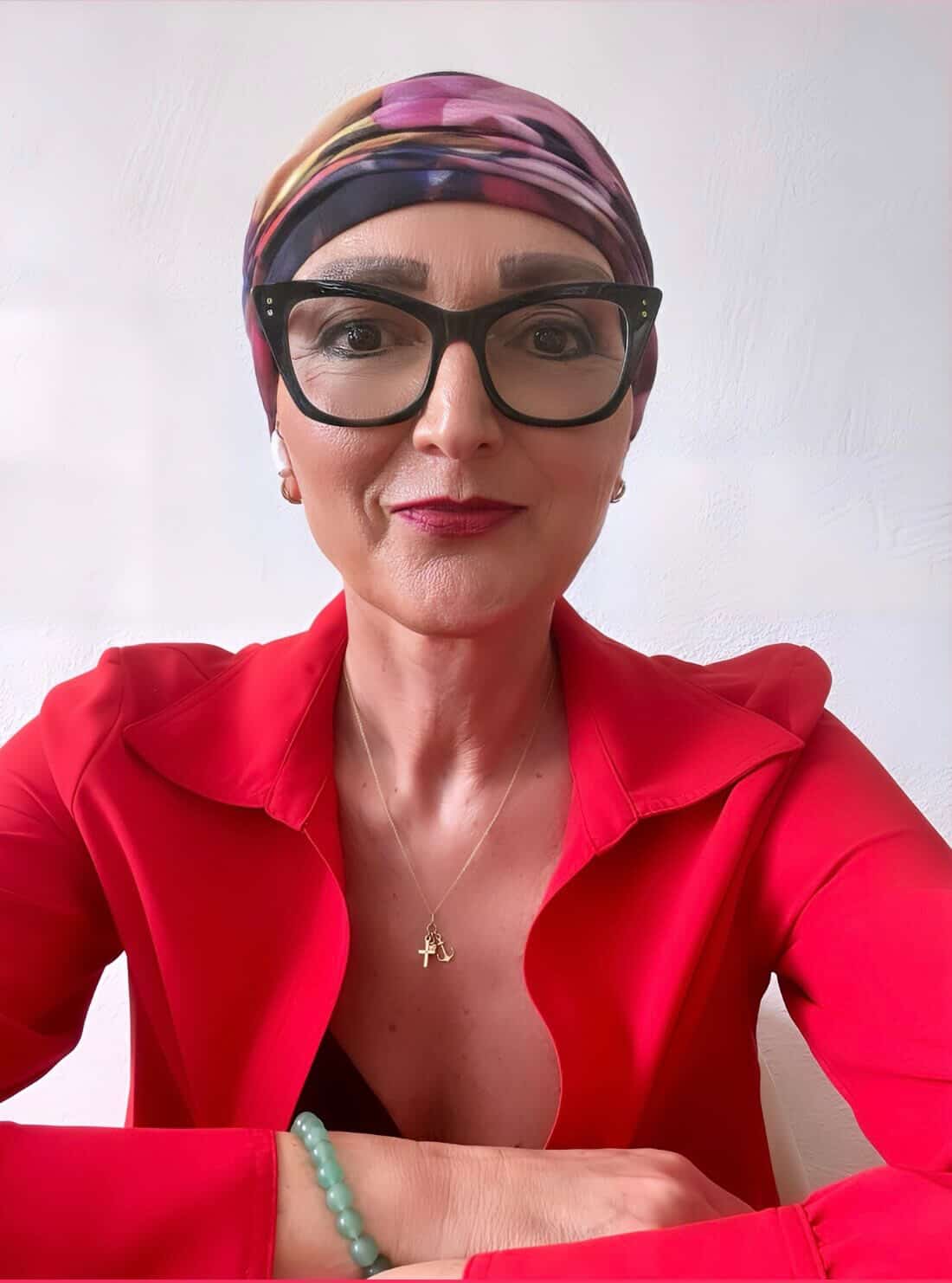 Claudie geschminkt nach ihrem Kosmetikseminar